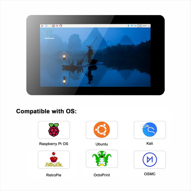 OSOYOO 7inch DSI Screen V4.0 kit for Raspberry Pi 7inch DSI Screen V4.0