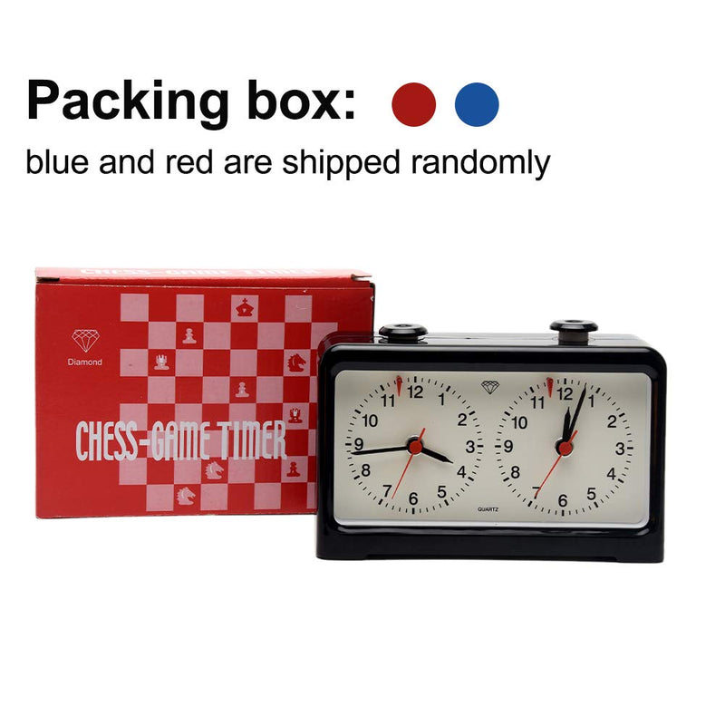 Just E Joy Chess Clock Digital Alarm Chess Timer w/Quartz Movement for Board Game International Chess Chinese Chess Weiqi Competitions Classic Analog Style Chess Clock As Picture