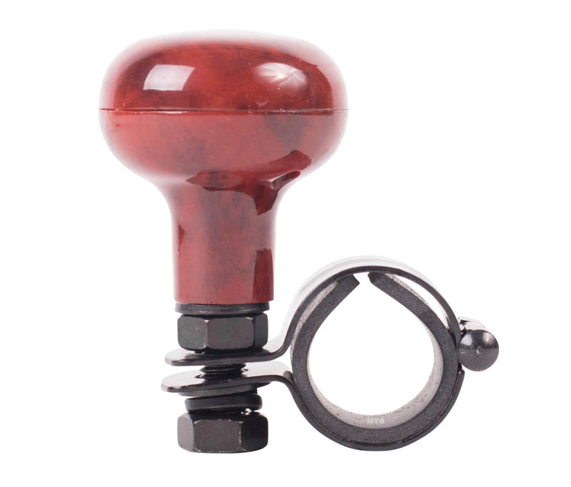 Woodgrain Steering Wheel Spinner Knob | Universal Fit for All Cars, Trucks, Semis, Tractors, Boats, Golf Carts | Suicide Power Handle Accessory