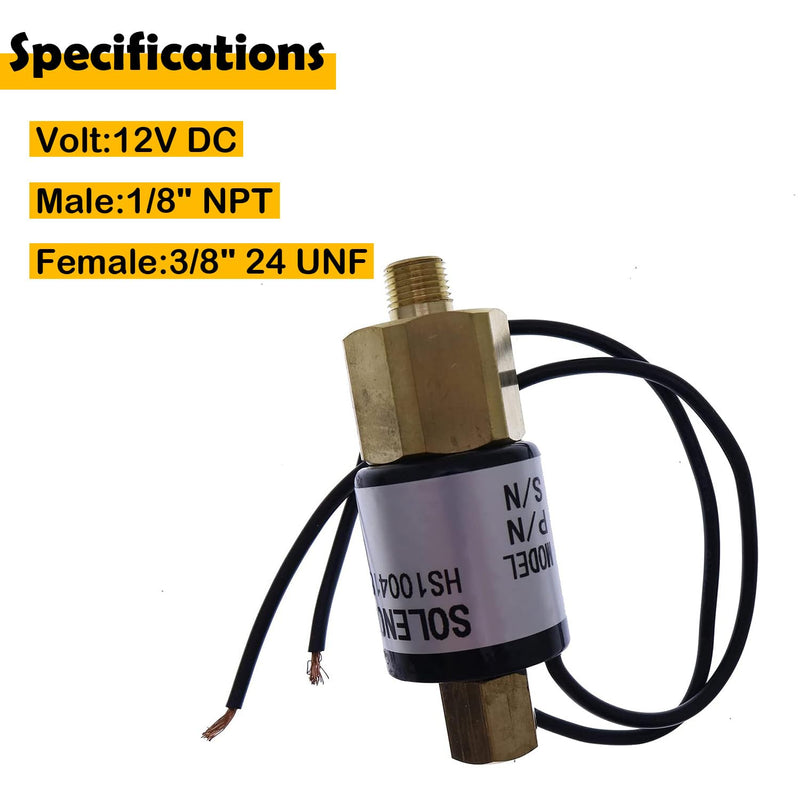 12V Solenoid Value 4748800 068-213-00 K68-213-00 Compatible with Dexter/Titan/Dico 60 Surge ACTUATORS with Reverse Lockouts