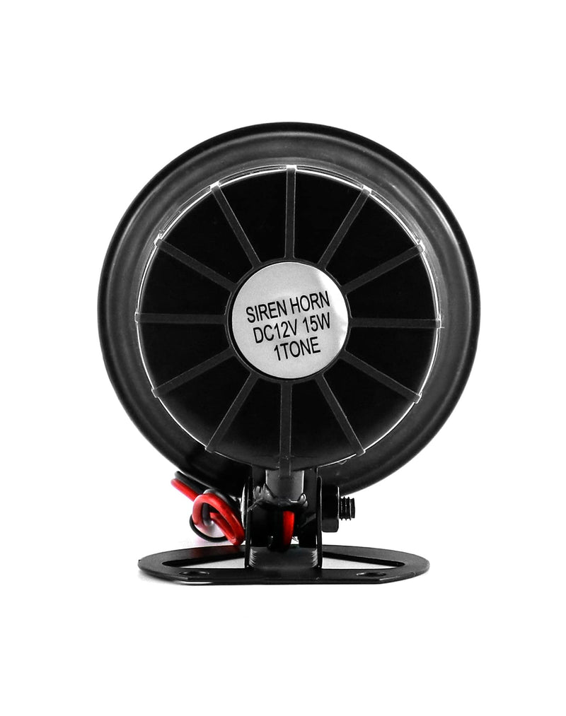 QWORK Electric Siren Horn, DC 12V Security Loud Wired Alarm Siren for Home Alarm System Security and Protection, 110 dB 1 Pack