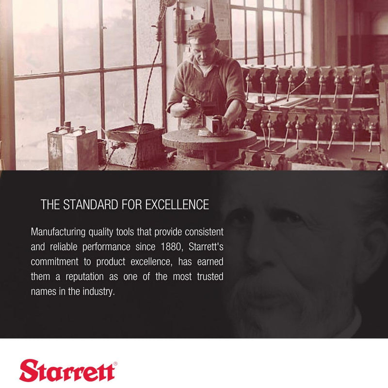Starrett Precision Swivel Post Snug with Dovetail Clamp - Compatible with Test Indicators for Accurate Measurements in Industrial Applications - PT22428