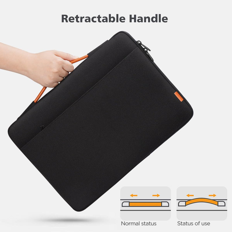KIZUNA Laptop Sleeve Case 17 Inch Computer Carrying Bag for 17.3" Lenovo ThinkBook Plus/IdeaPad 3i Gen7/LG gram 17/ASUS Vivobook/ZenBook Pro/MSI 17/Dell XPS/HP Envy/Dell G7,Black Black