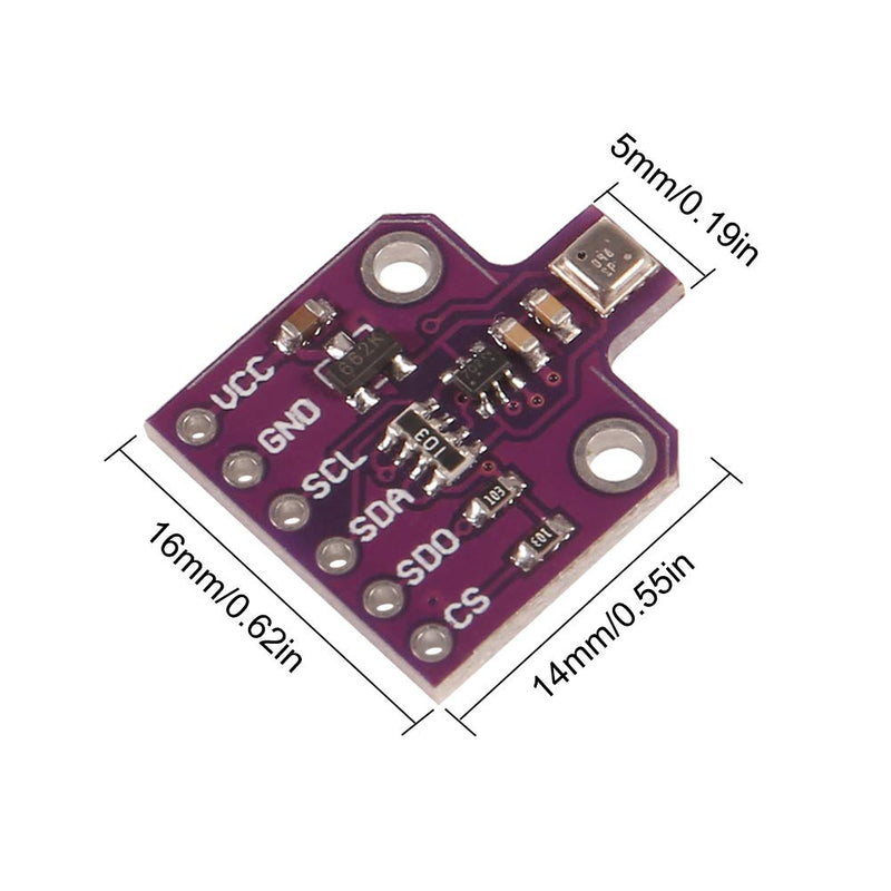 BME680 Digital Temperature Humidity Pressure Sensor Breakout Board Compatible for Arduino Raspberry Pi ESP8266 3~5VDC BME680 (2pcs) 2pcs