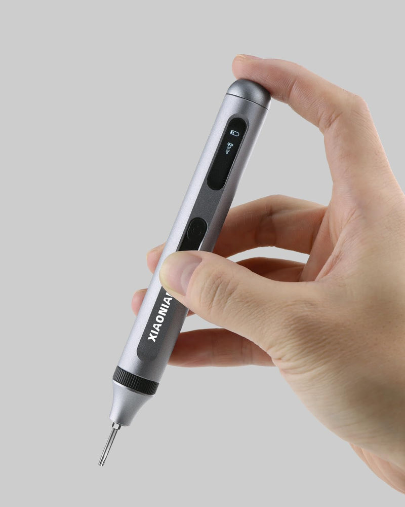  [AUSTRALIA] - 52 in 1 Electric Screwdriver Set,XIAONIAN 3.7V Mini Precision Screwdriver Set with 48 S2 Magnetic Bits,USB-C Charging Cable,LED Light,Small Repair Tool Kit for Phone,Watch,Eyeglasses,PC,Camera,Laptop 3-electronic-52 in 1