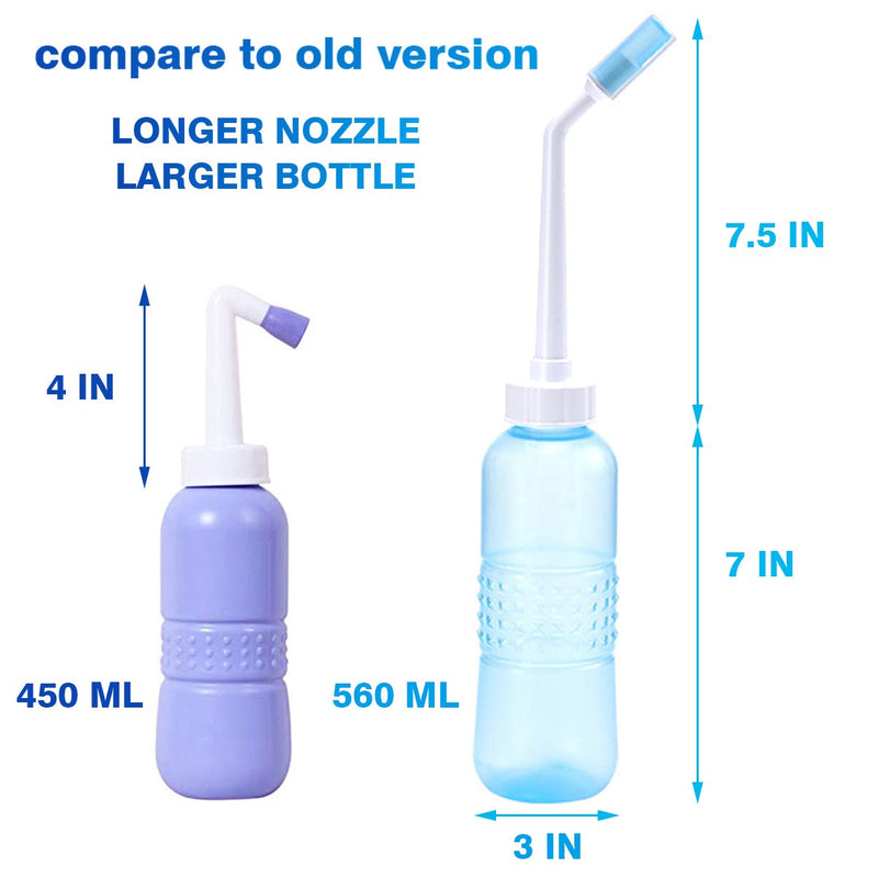 Portable Bidet Sprayer - Large Bidet Bottle 560 ML