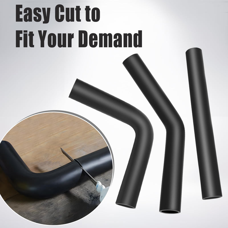 Gasoline Fuel Filler Neck Hose with 2 Clamps Reinforced Gas tank Filler Hose (Length: 7 7/8", ID 2") 2" ID
