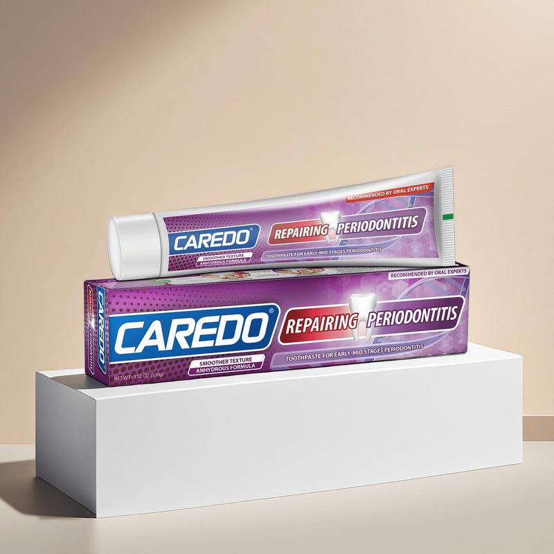 CAREDO Gum Toothpaste for Periodontitis, Gum Repair for Receding Gums, Gum Disease & Gingivitis Treatment, Periodontal Disease Treatment for Gum Health, Gum Disease Repair Bad Breath Toothpaste 3.52OZ 3.52 Ounce (Pack of 1)