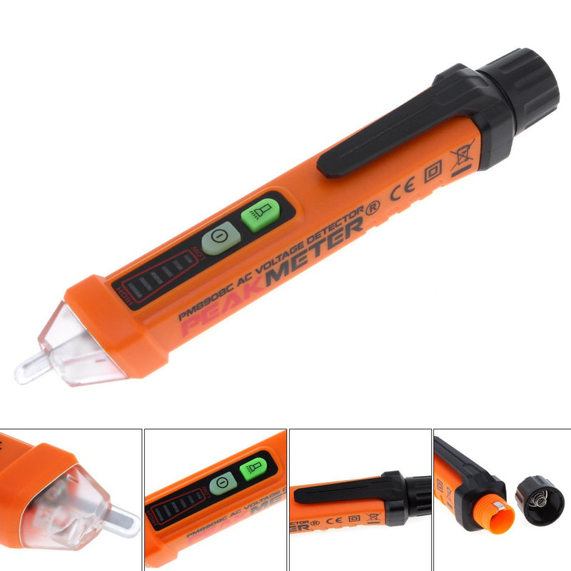 220V ~ 250V Portable Electrical Smart Socket Tester & 50-60Hz AC 12-1000V Pen Circuit Detector-E1518UK