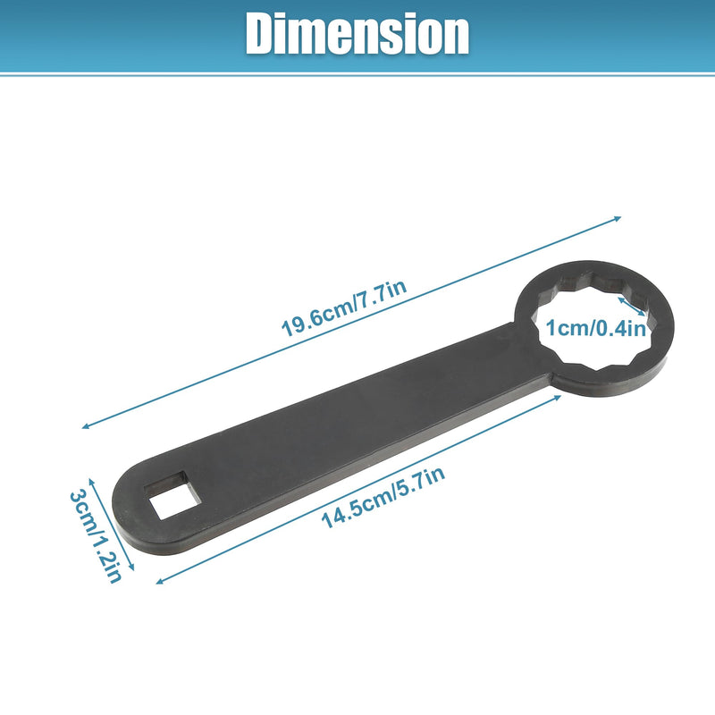 Motoforti 36mm Rear Axle Nut Wrench Tool for Harley Davidson Touring Motorcycle - HD-47925, Adjust Belt Tension, Black 7.7*1.2in