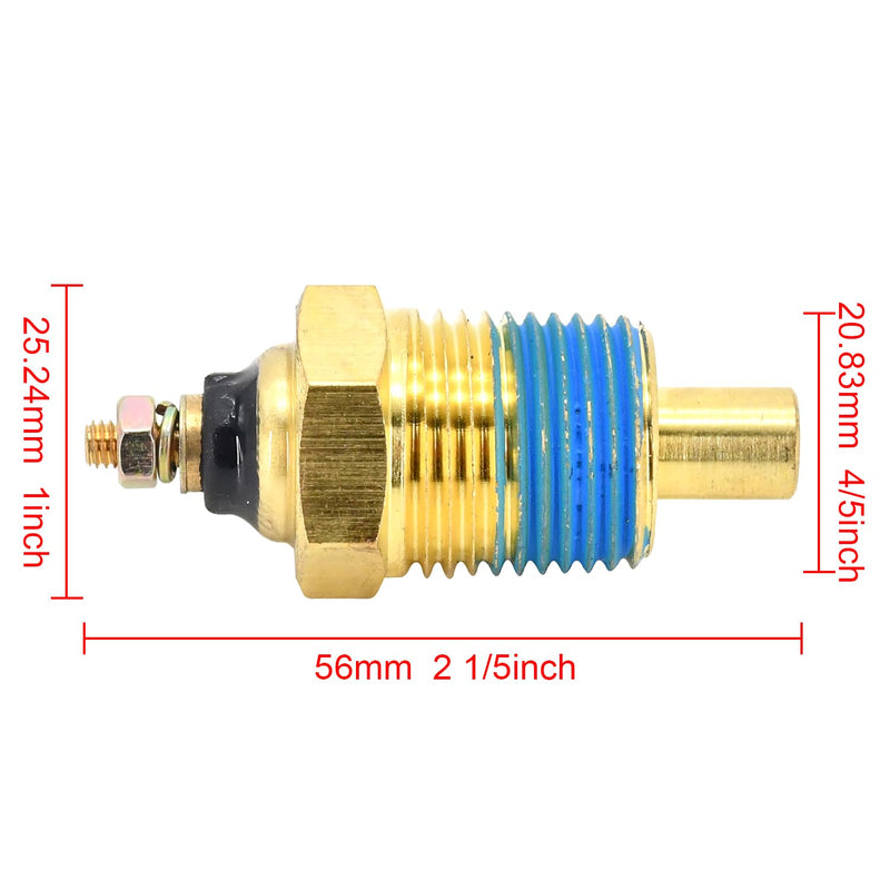 171960 1/2" Temperature Sensor Sender 97258A1 18-5898 700427 Compatible with Mercury Marine Mercruiser OMC Outboard v6 v8 4.3 5.0 7.4 8.2 350