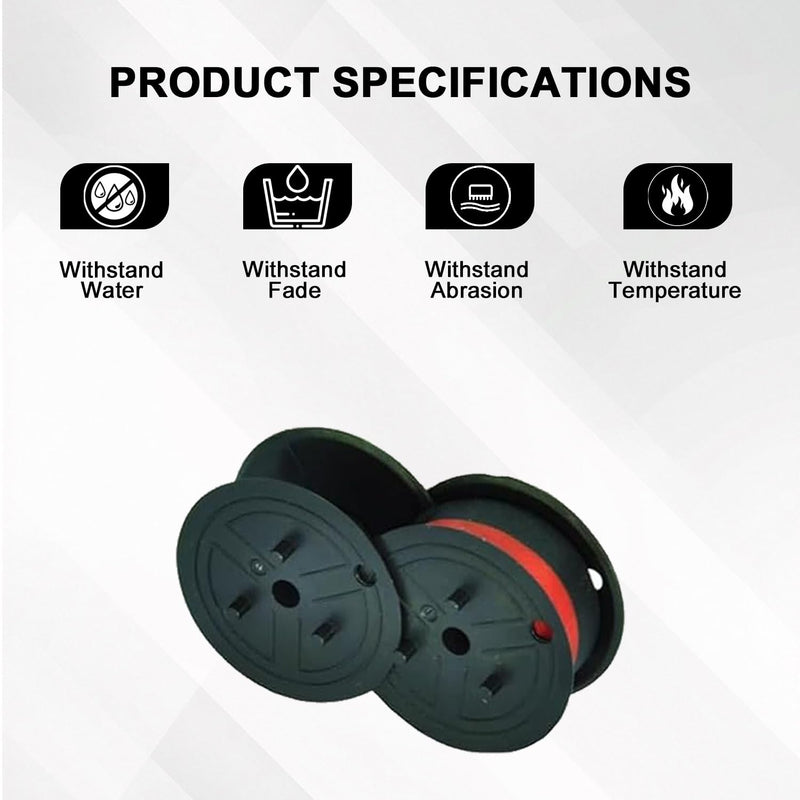 Compatible for Canon MP11DX Calculator Ink Ribbon Set of 6 & Compatible for Sharp EL-1197PIII,Porelon 11216 Calculator Ribbon Red/Black or Great Print Capacity and Brightness