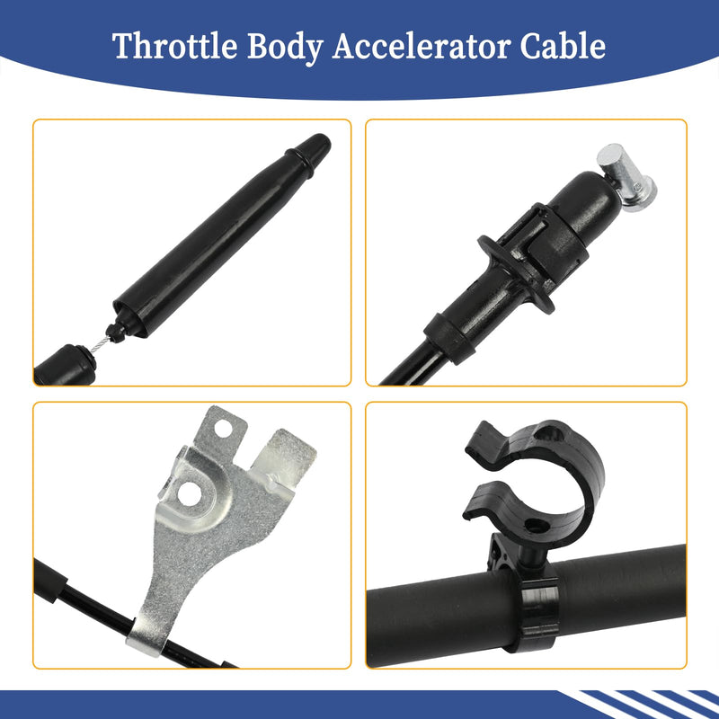 Throttle Body Accelerator Cable Fit for Ford Escape│Mercury Mariner 2005 2006 3.0L V6-Gas Replace 5L8Z-9A758-CA Throttle Control Cable Assembly