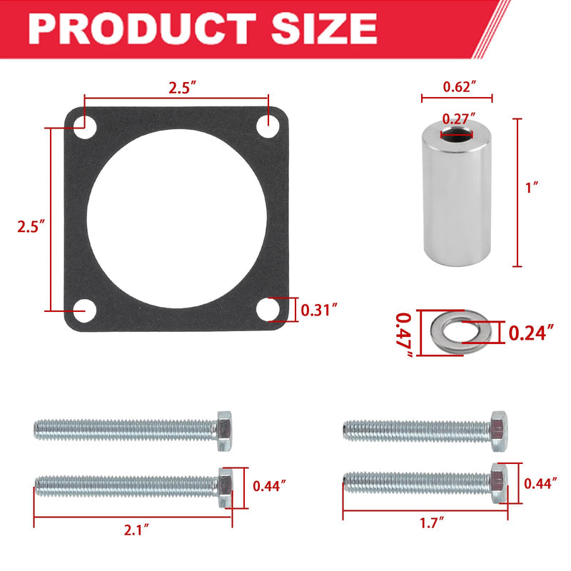 Throttle Body Spacer Fits for Jeep 2.5L 4.0L Engine - For 1991-2001 Cherokee, 1993-2004 Grand Cherokee, 1991-2006 Wrangler