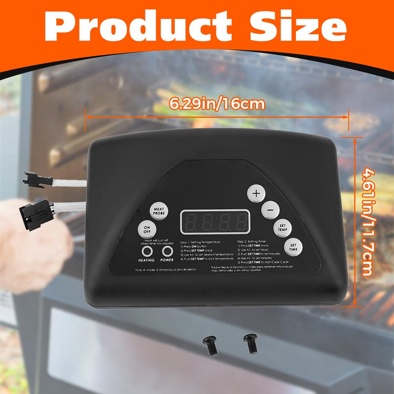 Digital Thermostat Controller Replacement for Masterbuilt Electric Smoker 20071914/20071814 / 20070511 – 275°F Precise Temp Control Panel Kit