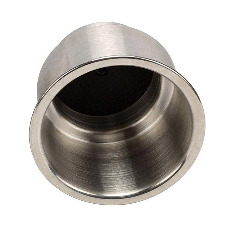 Amarine Made Stainless Steel Cup Drink Holder with Drain Marine Boat Rv Camper (6-Pack)