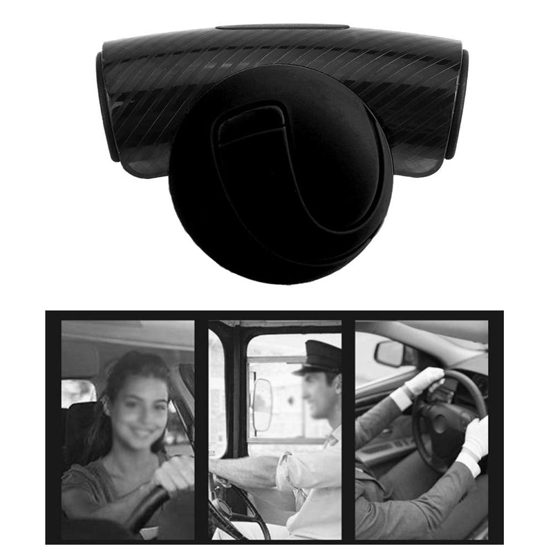 Qiilu Steering Wheel Knob Spinner, Universal Car Steering Wheel Knob Spinner Power Handle Ball Wheel Booster Black Suicide Power Handle Accessory