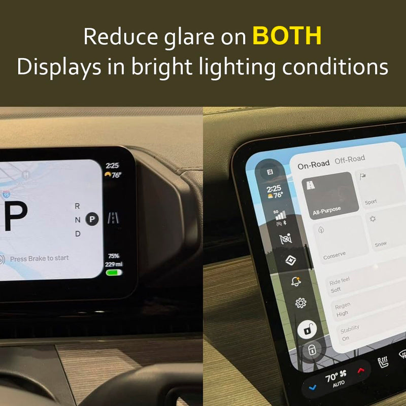 Screen Protector for Rivian R2 Infotainment Navigation Display And Instrument Cluster Matte Anti Glare 4 Pack