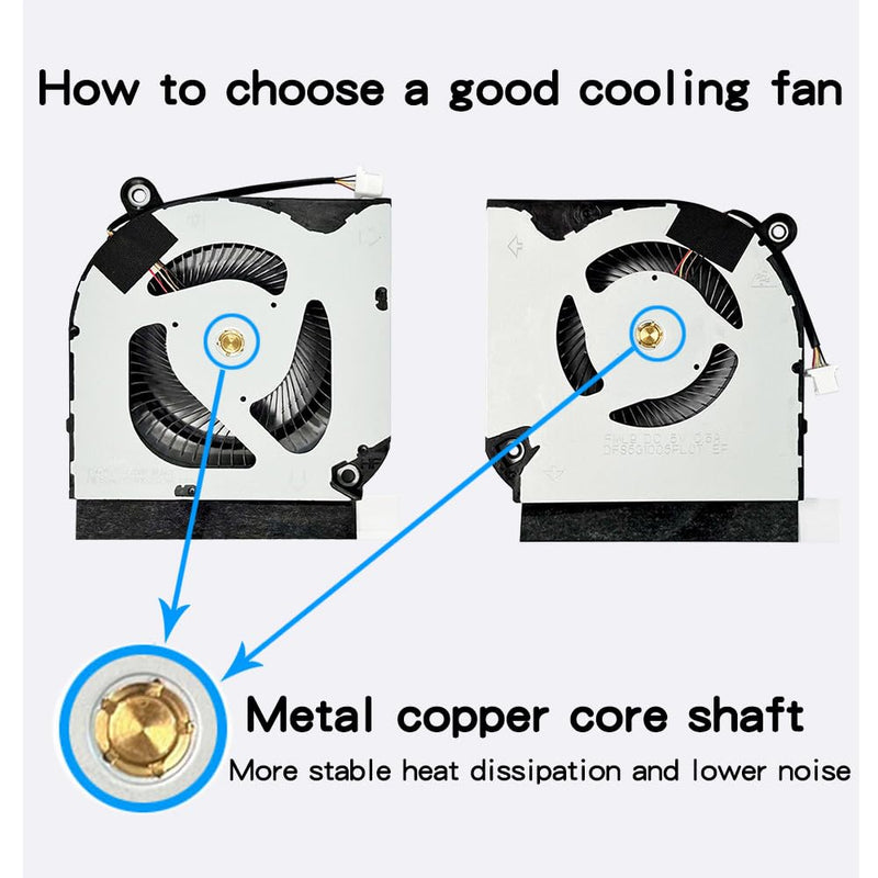 New Replacement Cooling Fans for Acer Nitro 5 (2020) N20C1 AN515-55 AN515-45 AN517-52 AN517-41 AN515-56 -57 AN515-57-55RY AN515-55-50V2 AN515-55-72ST AN515-55-75BM AN515-55-59TA AN515-45-R7WA Laptop
