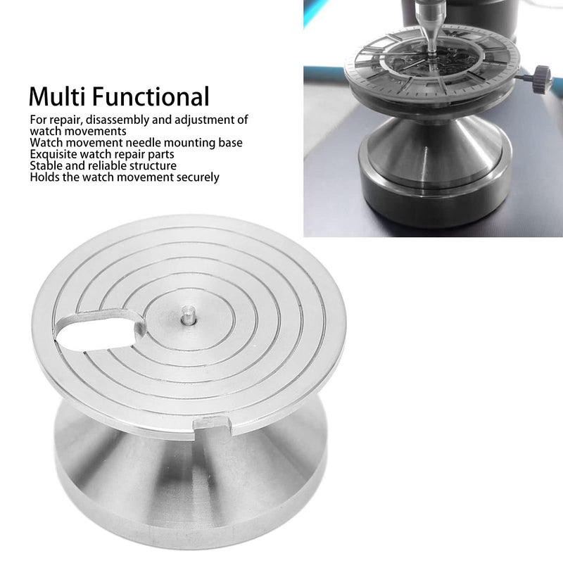 Watch Movement Holder Base, Stainless Steel Watch Modding Repair Tool Movement Holder for Needle Mounting Movement Repair Tools