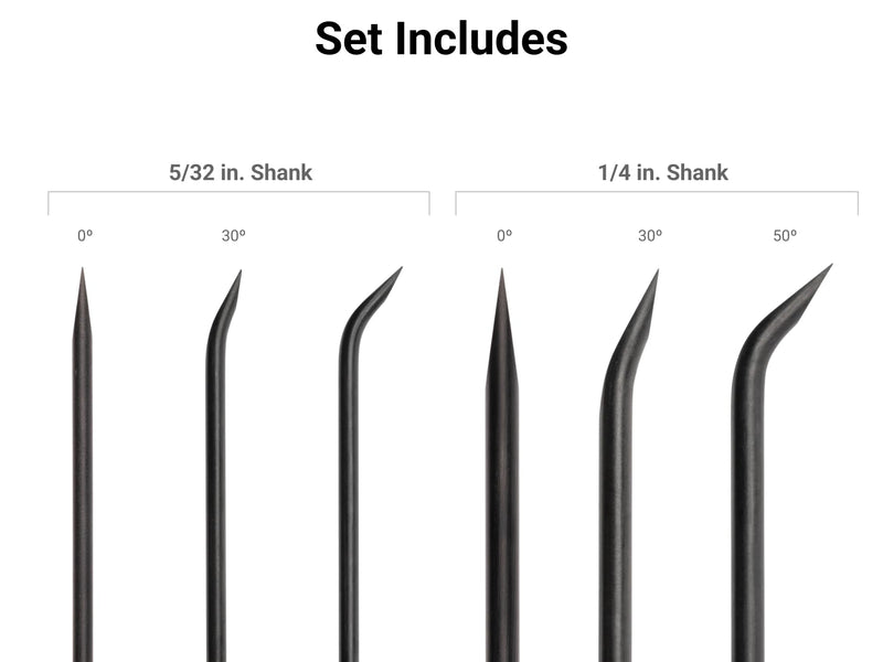 TEKTON Mini Pry Bar Set (6-Piece) | LRD90806 | Made in USA 6-Piece Set