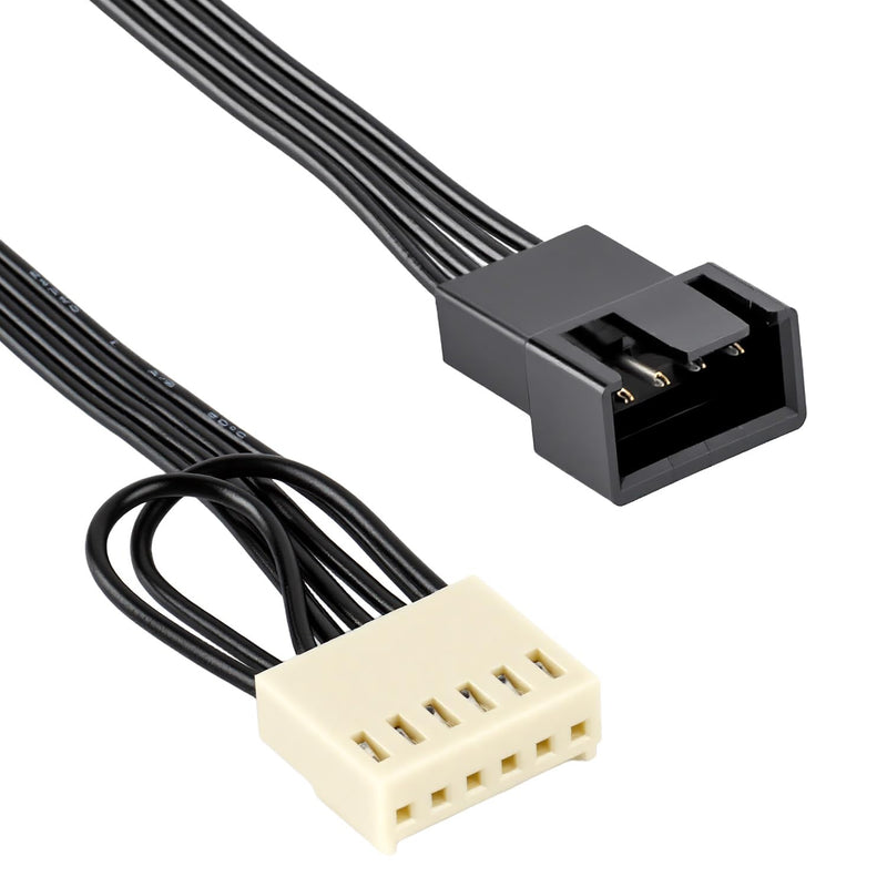 6-Pin to 4-Pin PWM CPU Fan Adapter Cable, PWM Fan Temperature Control Cable for HP Z440 Z640 Workstation Motherboard, 7.87" 6-Pin to 4-Pin Cooling Fan Cable (2 Pack)