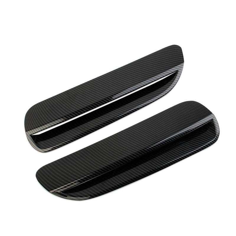 Korlot Carbon Fiber Style Engine Hood Air Outlet Vent Moulding Cover Trim for Pontiac G8