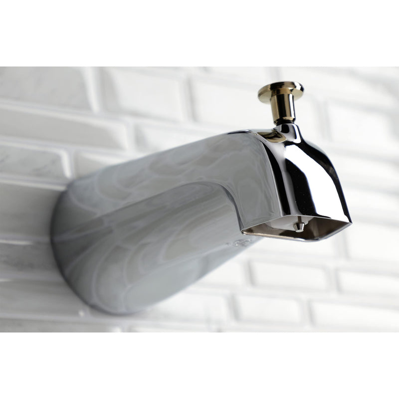 Kingston Brass K188A7SB 5-1/4 Inch Zinc Tub Spout with Diverter, Brushed Brass