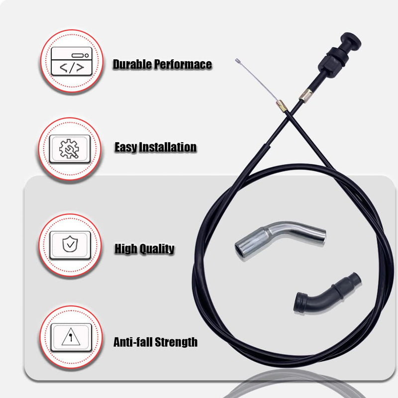 Choke Cable and Starter Valve Plunger Kit Compatible With Honda TRX450 Foreman 450 es 1998 1999 2000 2001 2002 20032004