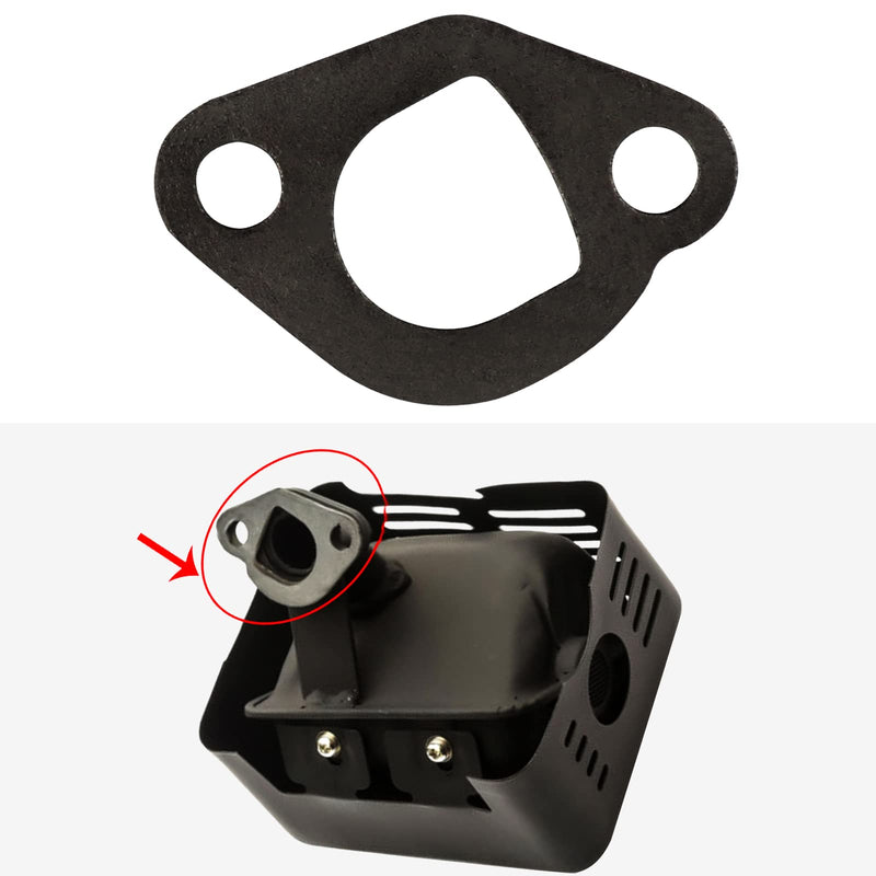 FLYPIG 2pcs Muffler Exhaust Gasket Fits for Honda GX110 GX120 GX160 GX200 5.5HP 6.5HP Engines 2