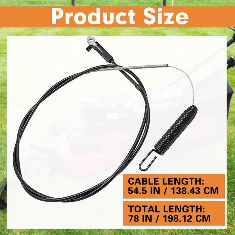 133-1998 Lawn Mower Blade Engagement Cable, Brake Cable Replacement for Toro Timemaster 30-inch Models 21199, 21199HD, 20976, 20978, 21200, 21810, 21811 Lawnmower Brake Cable Parts