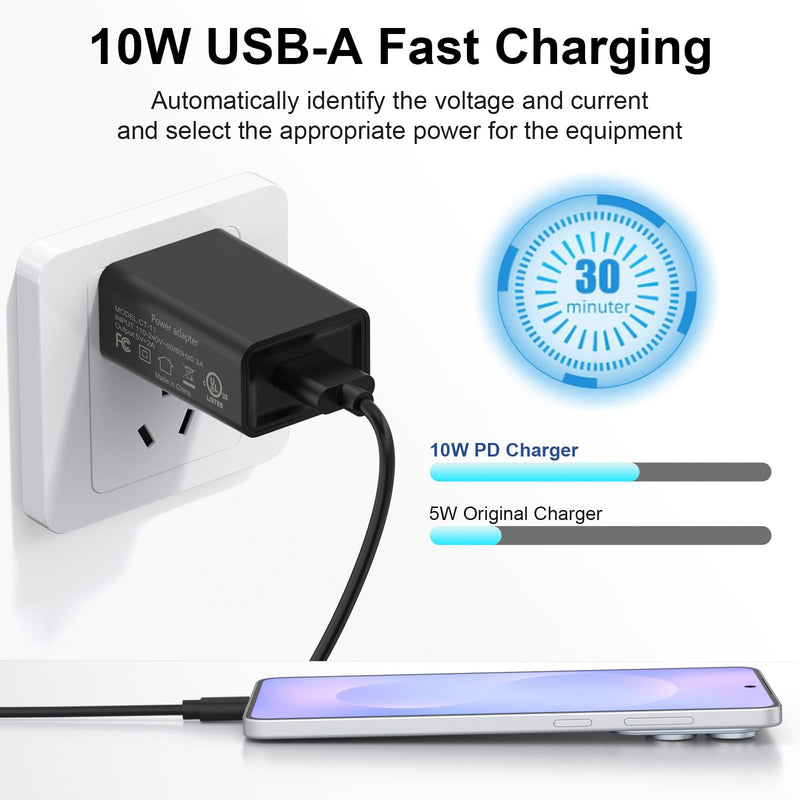 Micro USB Charger for Kodak Pixpro Astro Zoom L-8 AZ401 AZ405 AZ252 AZ901 FZ152-RD FZ53-RD FZ43 FZ45 FZ55 C123 C142 C183 C195, Tascam DR-05X DR-40X 22WL 70D Recorder Charging Cable Cord