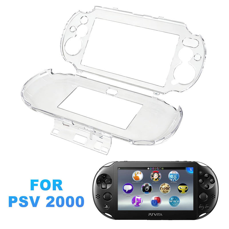 PSV 2000 Case -VSEER Clear Crystal Transparent Hard Shell Protective Case Cover Skin for PS Vita PSV 2000 PCH-2000