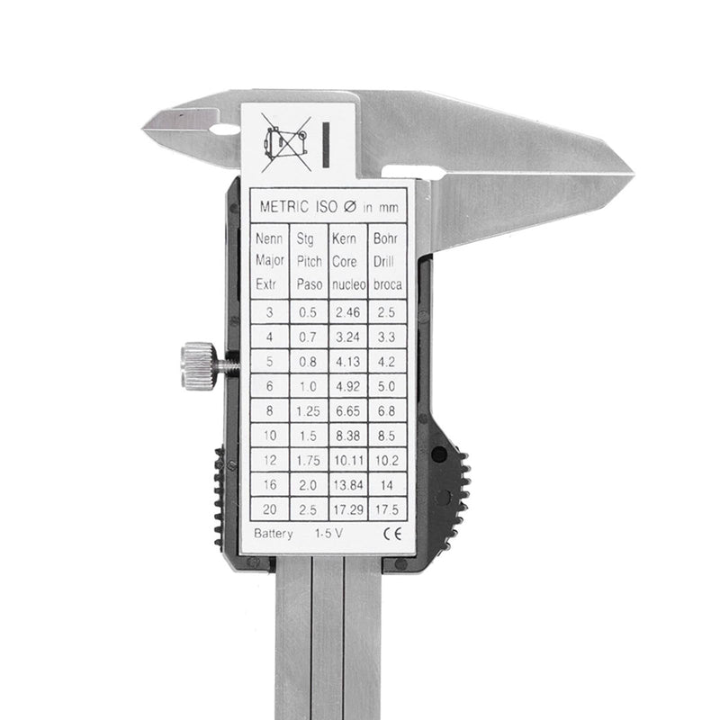 Electronic Digital Vernier Caliper, 50mm / 2in High Precision Portable Caliper Measuring Tool (Delivered Without Battery)