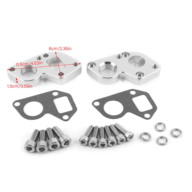 EVGATSAUTO Electric Adapter, Electric Adapter Plates Converts BBC Pump to LS Engine Replacement For LS Engines All Yearsc