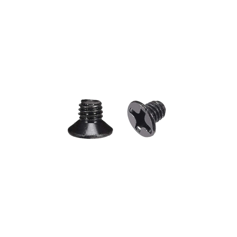 uxcell M3 x 4mm Phillips Screw Fastener Black for Laptop PC TV Fan Switch 150pcs M3x4mm