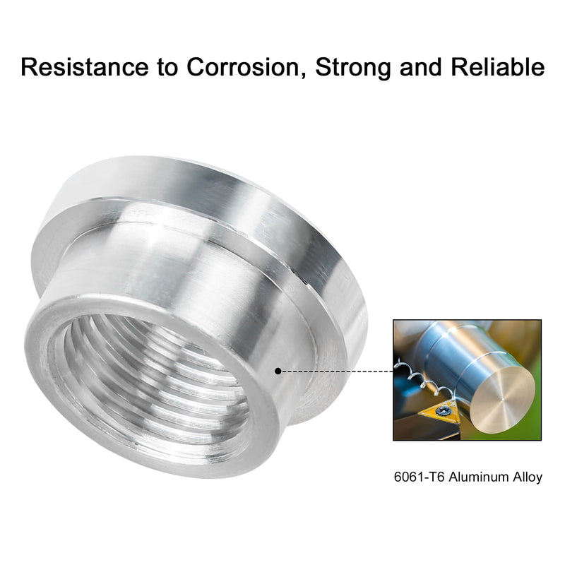 EVIL ENERGY 1/2" NPT Female Weld on Bung Fitting Aluminum 2PCS 1/2NPT
