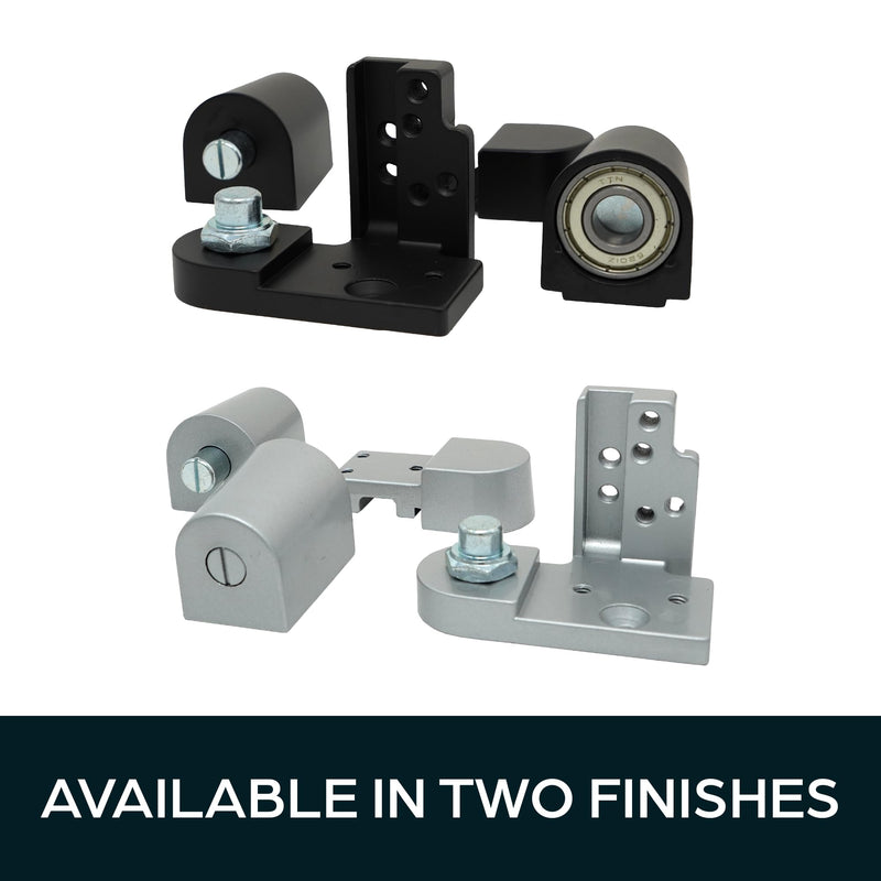 Summit Doorware Kawneer Pivot Door Hinge Set | Top and Bottom Set | Duronotic Finish | Right or Left Hand Options | Heavy Duty Commercial Door Hardware for Storefront Doors Left Hand Duronotic