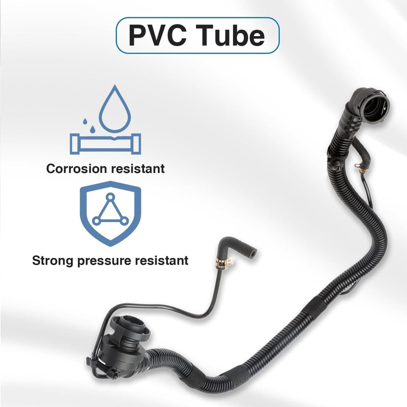 PCV Valve Tubing Hose with Bypass Valves Tube Compatible with Chevrolet Cruze 2011-2016，Sonic 2012-2019，Trax 2013-2020 Buick Encore 2013-2019 1.4L Replace #: 25193343 55568267 46829