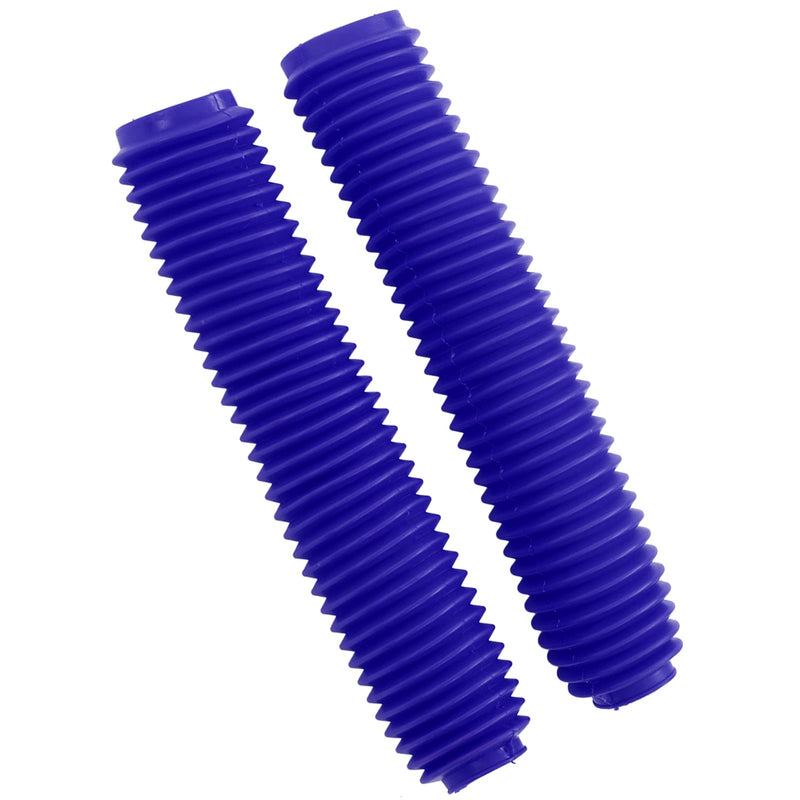 Motorcycle Front Fork Cover Pair Motorcycle Front Fork Shock Boots Dust Cover Replacement for RM125 DR250 DRZ400 400 (Blue) Blue