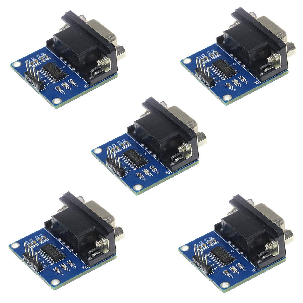 HiLetgo 5pcs RS232 to TTL Converter Module COM Serial Port Board MAX3232 MAX232CSE