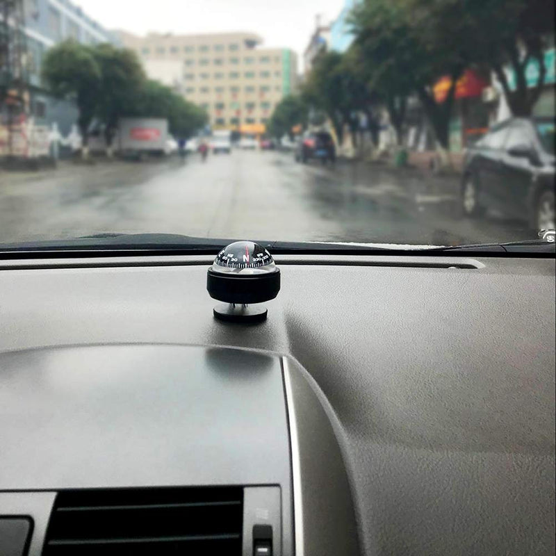Car Compass,Car Dashboard Mount Navigation for Compass Ball Plastic Direction Guidance Tool for Camping Hiking