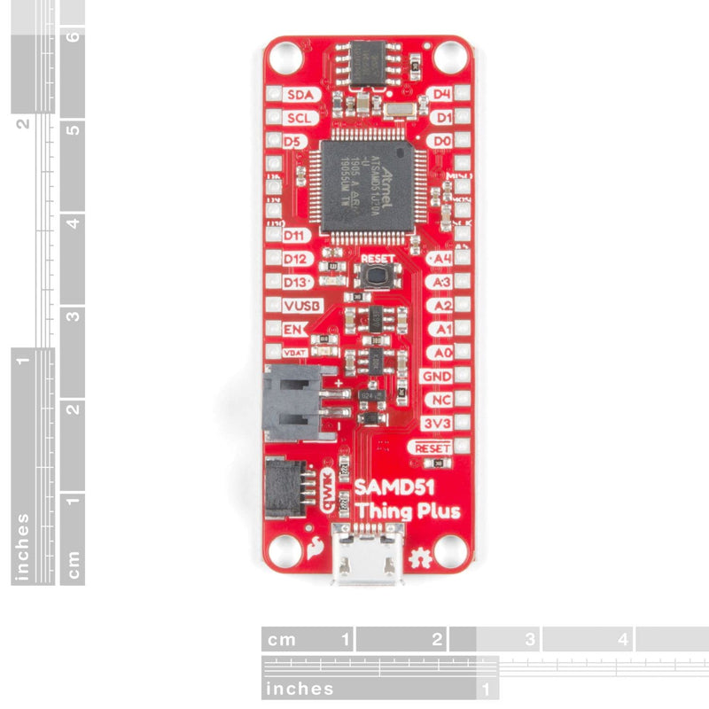 SparkFun Thing Plus - SAMD51 Development Board Powerful microcontroller with Qwiic Connect System and Integrated Regulated LiPo Charger No Soldering Required