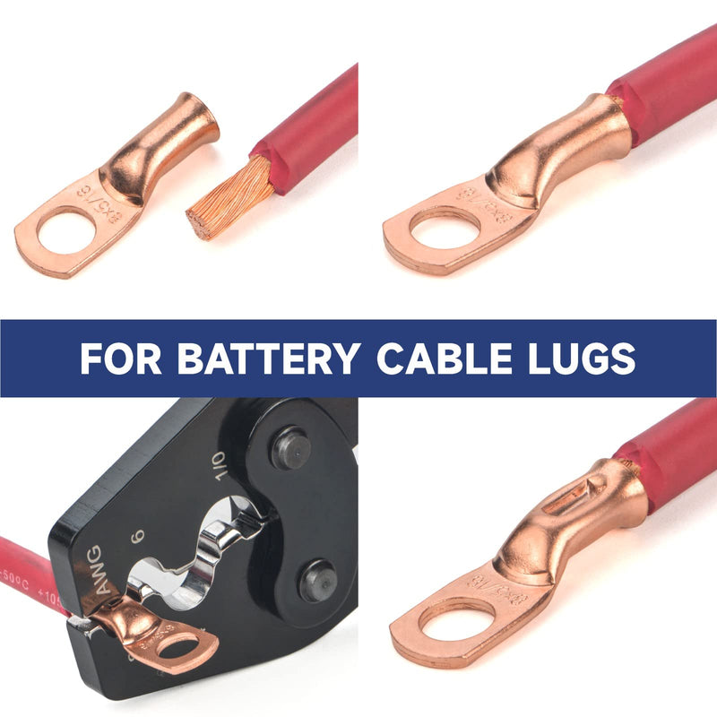 iCrimp IWS-50AP Battery Cable Crimping Tool for Power 50A & 75A Connectors, Anderson SB50 SB120 SB175 Connectors, AWG 8-1/0 Battery Cable Lugs
