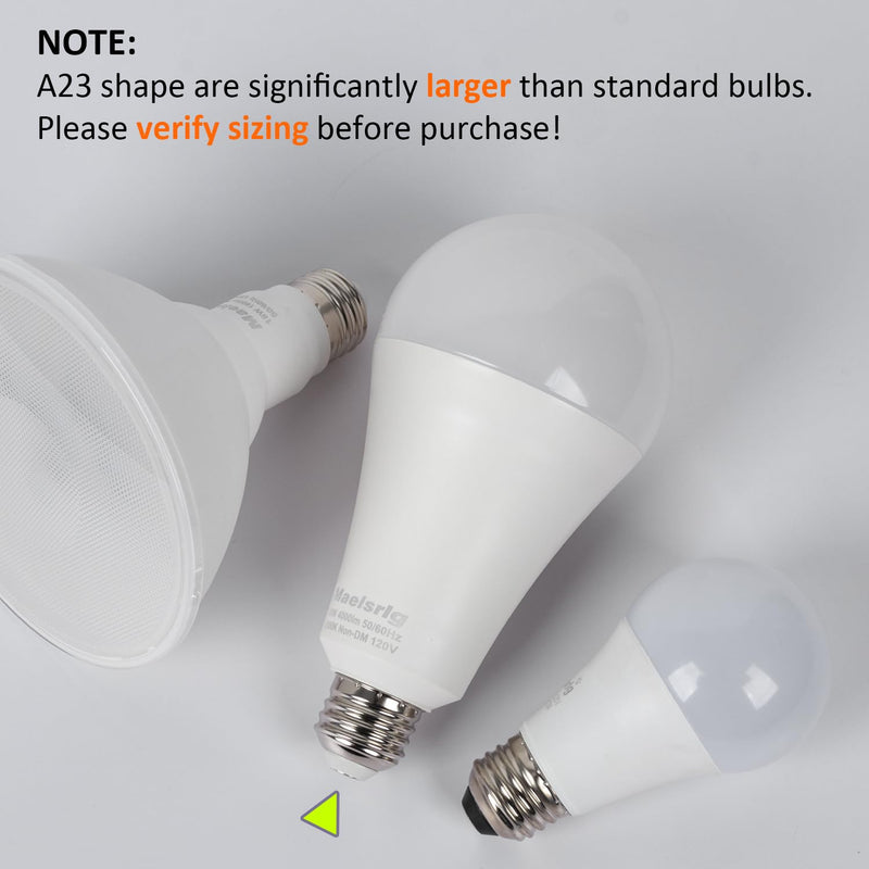 Maelsrlg 300W Equivalent LED Bulb, 30W 4000 Lumens Daylight 5000K, E26 Base, 120V, Non-Dimmable, 4-Pack – Replaces 300 Watt Light Bulb for Garage, Shop & Warehouse