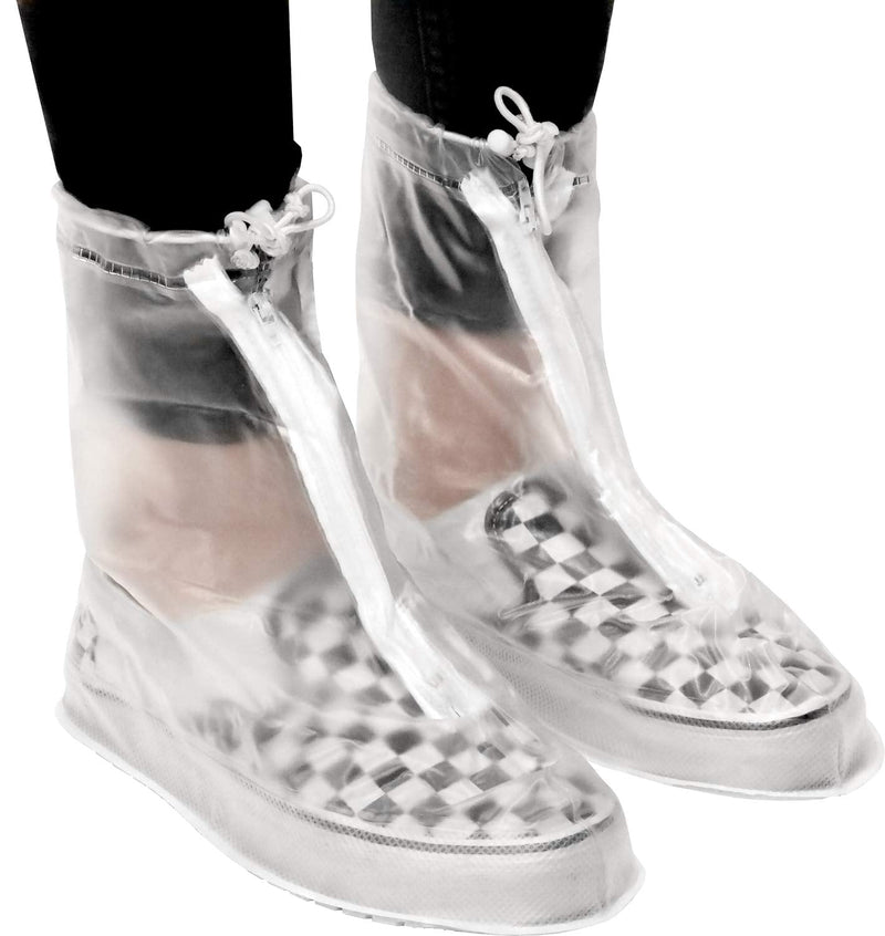 Rain Shoe Covers | Waterproof Shoe Covers for Men Women | Reusable Galoshes Overshoes Clear X-Large