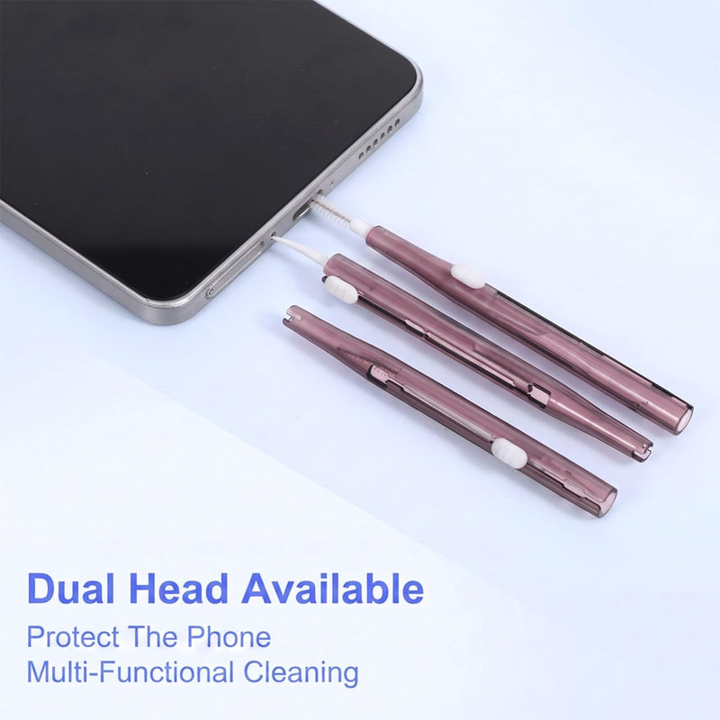 20PCS Phone Charge Port Cleaning Tool Kit, Cell Phone Cleaning Kit | Dual Sided Anti Clogging Nylon Brushes, Charging Port Mini Brushes Cleaner for Phone, Speaker, Receiver, Tablet, Camera