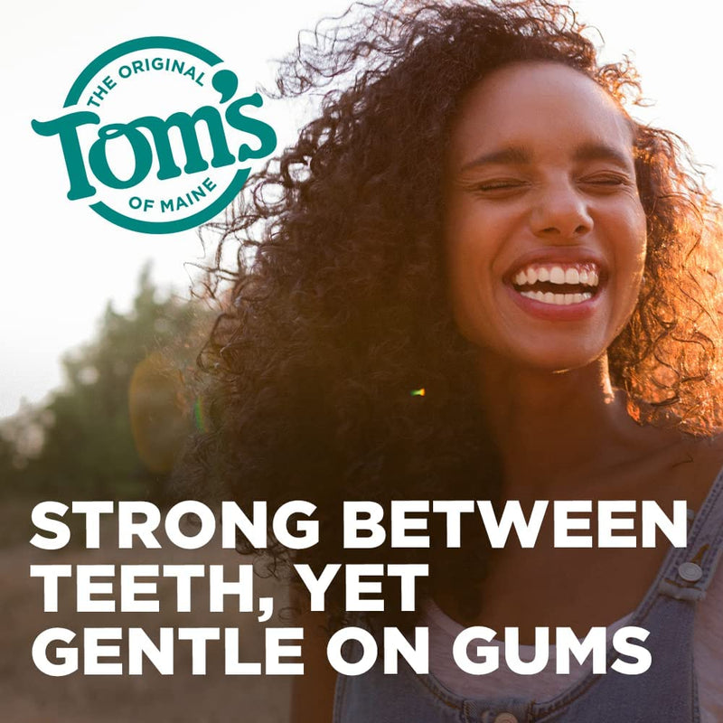 Tom's of Maine Naturally Waxed Anti-Plaque Flat Floss Spearmint 32 Yards (Pack of 5)
