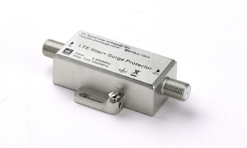  [AUSTRALIA] - TV Antenna Lightning Surge Protector Coaxial Grounding Block 4G LTE Filter