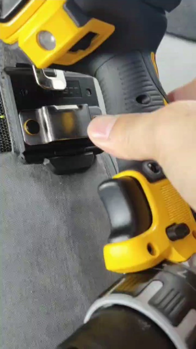 Measuring Tape Holder for Belt, Tape Measure Holster Holder, Holster for Drill with Belt Clip Hook, Yellow, 2Pack Tape Measure Holster / Drill Holder in Yellow (Pack 2)